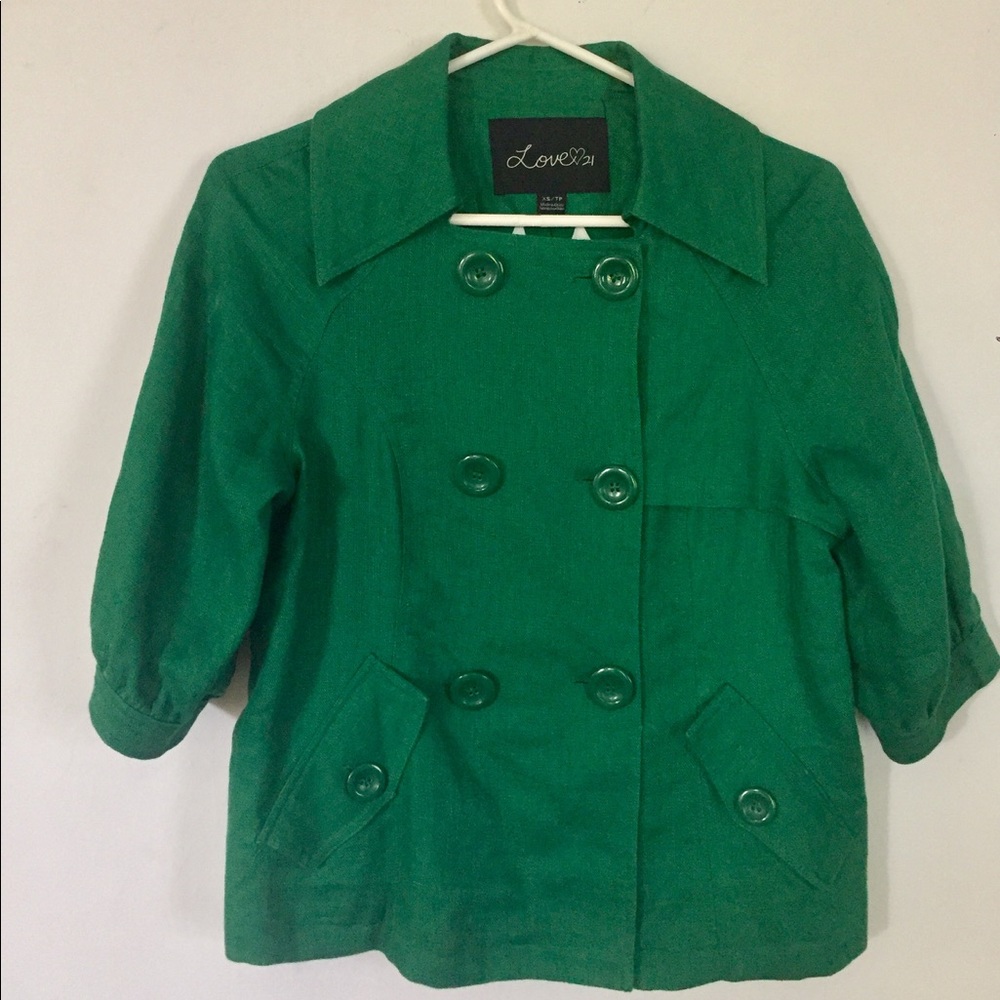 Love 21 100% Linen Spring Jacket